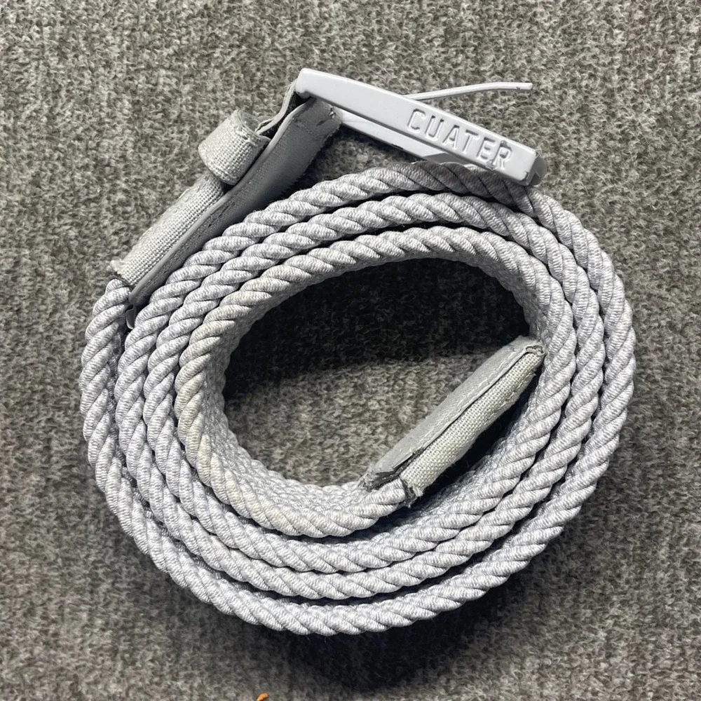 Travis Mathew Cuater Mens Braided Stretch Belt Grey Woven Golf Casual 41 Inch